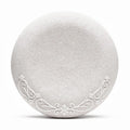 Plaque décorative en béton blanc avec motifs floraux 30 x 30 x 2cm